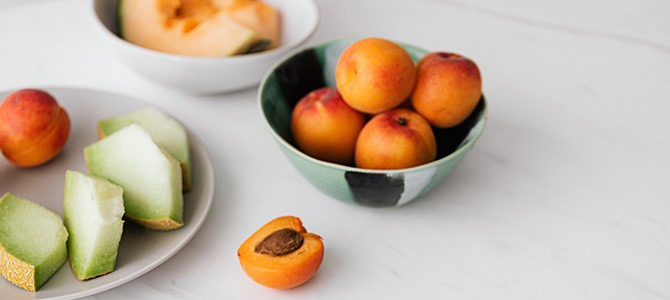 table of fruit